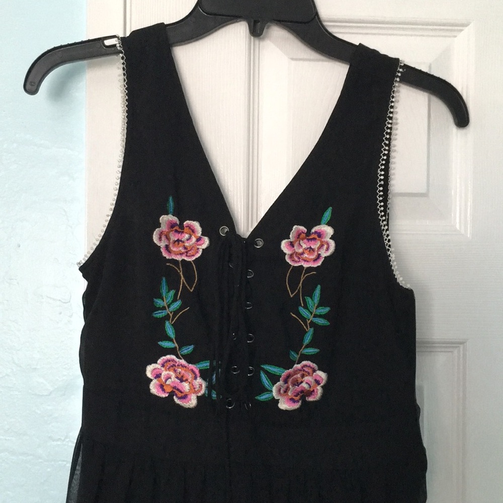 Embroidered Maxi Dress